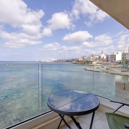 Seafront, Studio Home With Private Seaview Terrace By 360 Estates St. Paul's Bay Luaran gambar